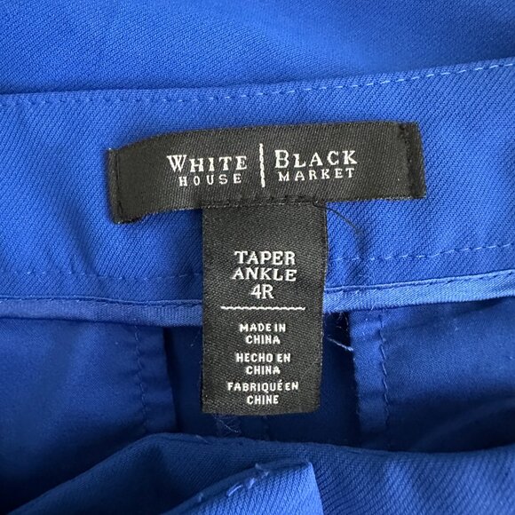 2/$30 White House Black Market Mid-rise Taper Ankle Pants Cobalt 4 #A0754 - Picture 5 of 8